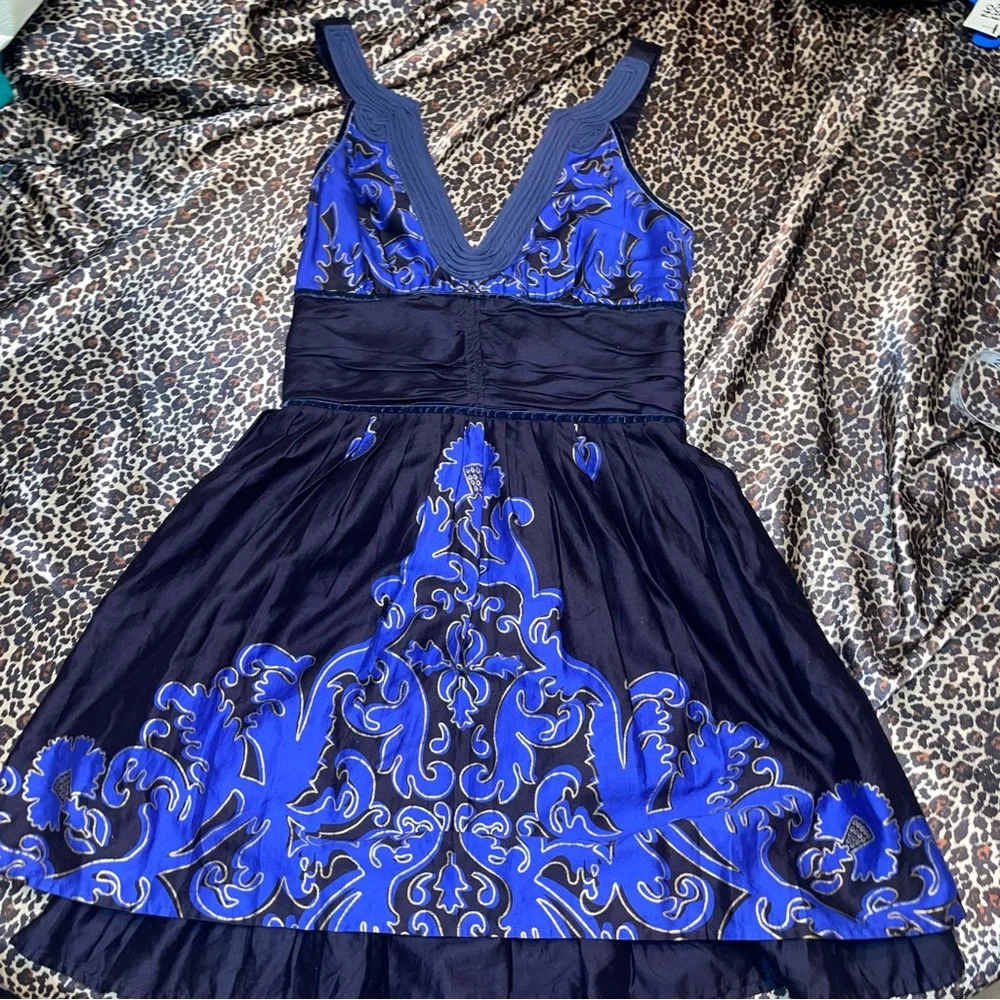 Free People Victorious Twee Retro Mini Dress